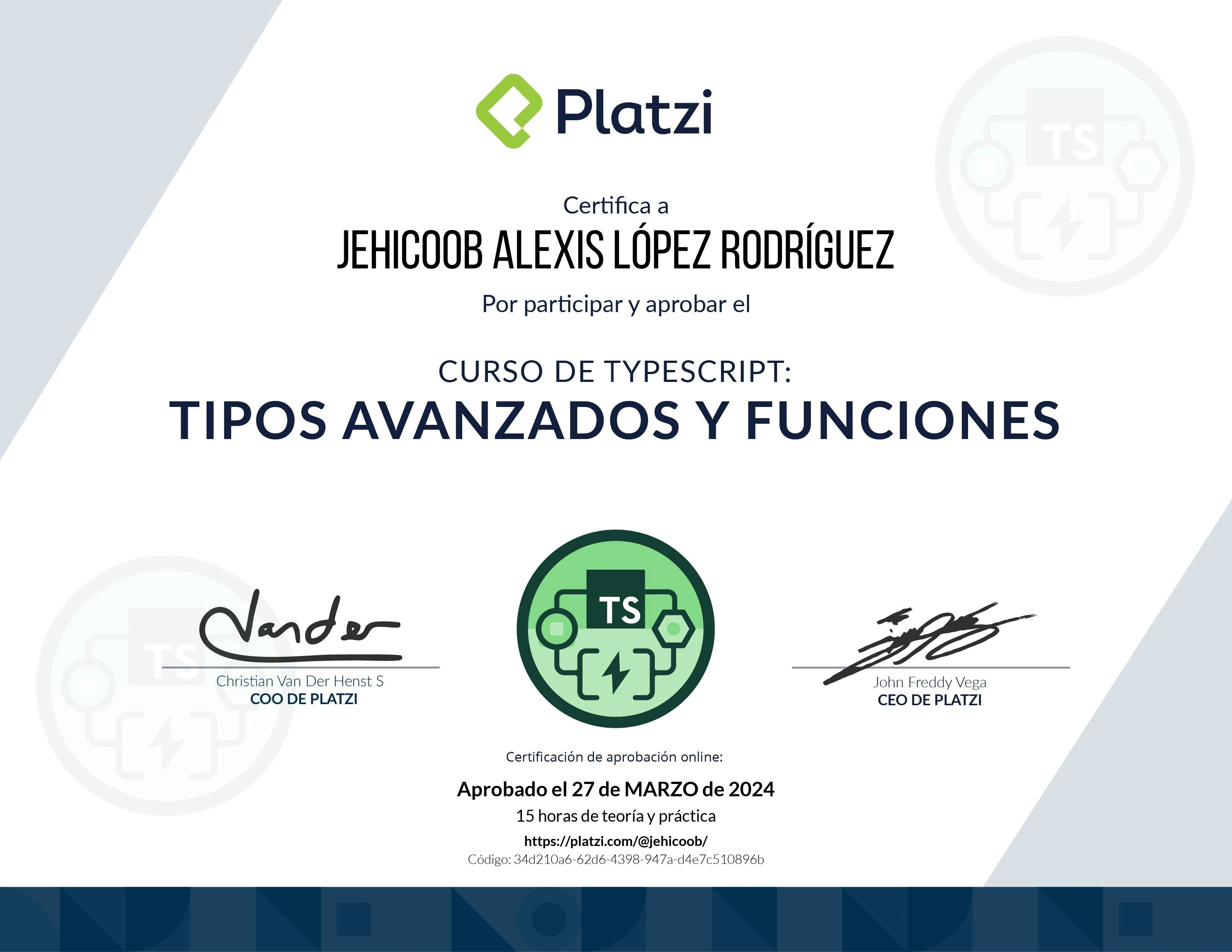 TypeScript - Tipos avanzados
